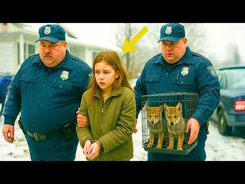 Видео: Маленькая девочка приютила двух замерзших волчат — на следующее утро полиция окружила ее дом!