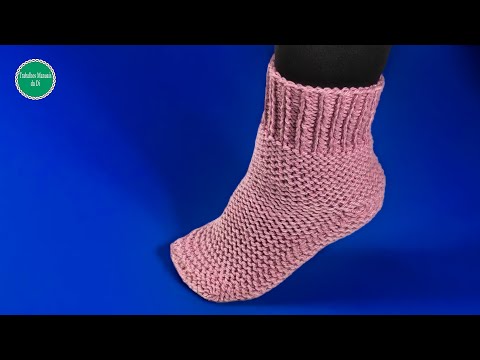 Видео: легко связать носок