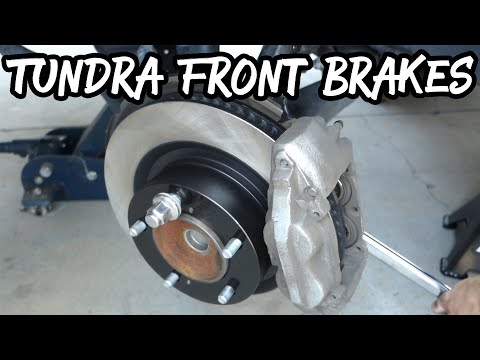 Видео: Замена передних тормозов Toyota Tundra за 10 минут!