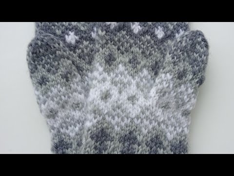 Видео: МК " Жаккардовые варежки"