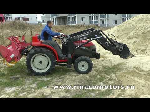 Видео: Янмар GR189DT японский трактор с погрузчиком трансформером