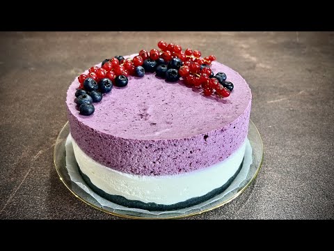 Видео: Торта с боровинки без печене -лека, лесна, лятна/ Торт без духовки-вкусно,просто/ Cake without oven