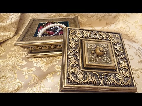 Видео: Шкатулка из потолочного плинтуса и картона