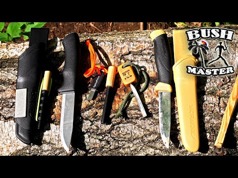 Видео: Нож MORA Bushcraft Survival Black против ножа Mora Companion Desert.