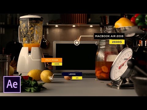 Видео: Как Создать Call Out Titles в Adobe After Effects. Моушен Трекинг в After Effects.