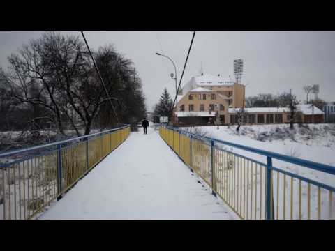 Видео: Прогулянка зимовим Ужгородом \ Засніжений Ужгород 2017