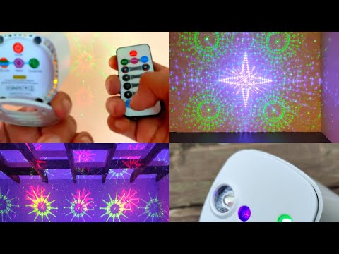 Видео: Лазерный цветомузыкальный проектор ESHINY Z9N7 Laser Color Music Projector