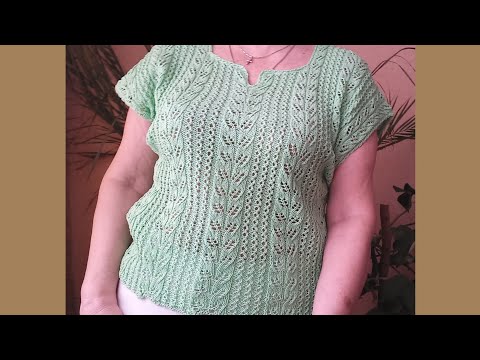 Видео: АЖУРНАЯ КОФТОЧКА СПИЦАМИ. СХЕМА