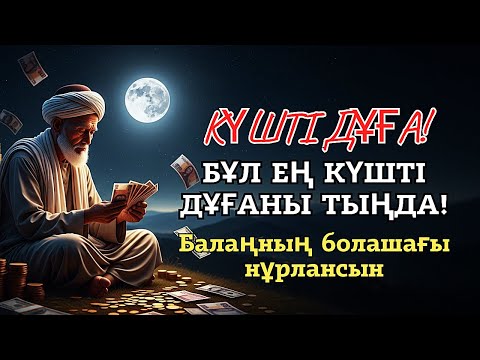 Видео: Бұл дұғаны жіберіп алмаңыз! Балаңыздың алдағы өмірі балдай болады, Ең КҮШТІ ДҰҒА! 🤲
