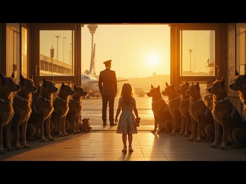 Видео: 14 полицейских собак окружили девочку в аэропорту — дальше произошло немыслимое!