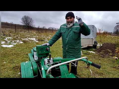 Видео: Как распахать целину мотоблоком. How to plow virgin soil with a tillerblock.