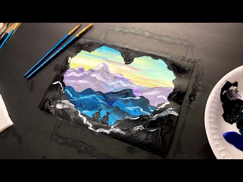 Видео: ГОРЫ • Как нарисовать пейзаж и горы