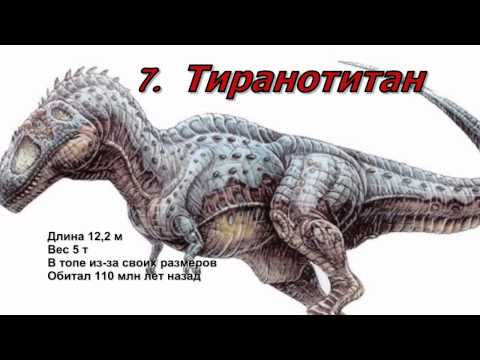 Видео: ТОП 25 самых свирепых и мощных хищных динозавров