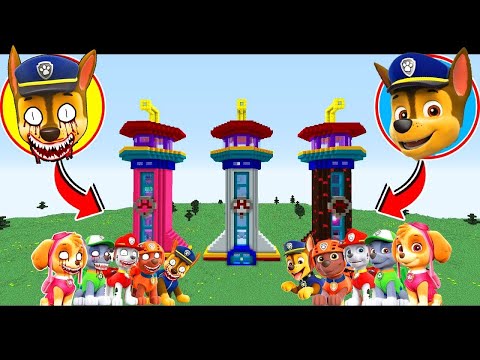 Видео: ВСЕ СЕРИИ ВЫБЕРИ ПРАВИЛЬНЫЙ БАЗА ЩЕНЯЧИЙ ПАТРУЛЬ СЕКРЕТ ГОНЩИК РАЙДЕР МАРШАЛ РОККИ ЗУМА В МАЙНКРАФТ