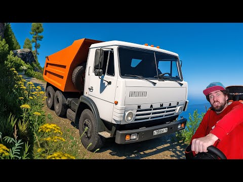 Видео: КУПИЛ САМЫЙ ЛЕГЕНДАРНЫЙ КАМАЗ - ТЕСТ НА СЛОЖНЫХ ДОРОГАХ - EURO TRUCK SIMULATOR 2 + РУЛЬ