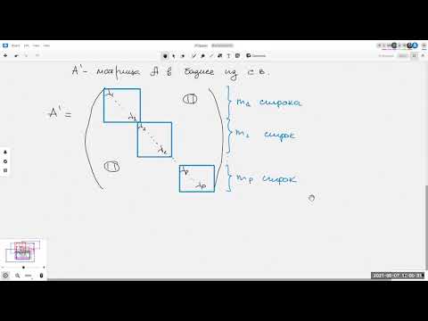 Видео: Жорданова форма матрицы оператора - I. Лекция от 07.05.2021