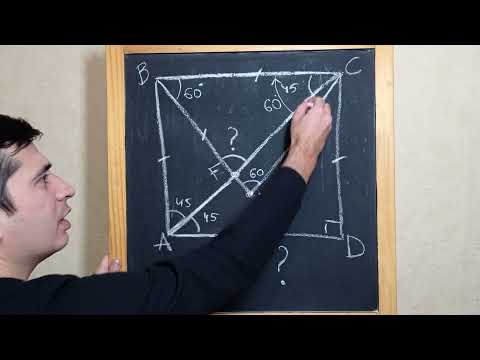 Видео: 7-й кл. Кто решит геому? (Легкая задачка) Применение теоремы о внешнем угле ▲