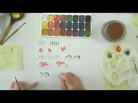 Видео: Элементы Хохломы. Упражнения Пак И.А.