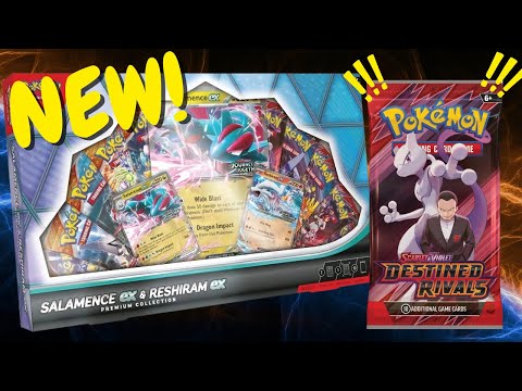 Видео: Открытие коробки премиум-коллекции Salamence ex и Reshiram ex!