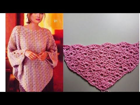 Видео: Обалденное пончо крючком на все времена года