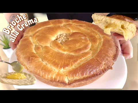 Видео: ОЧЕНЬ МЯГКАЯ БРИОШЬ С КРЕМОМ красивая и простая в приготовлении, ТАЕТ ВО РТУ