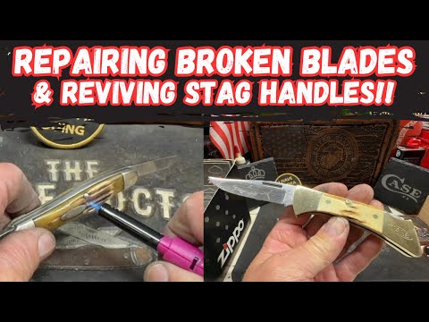 Видео: Ремонт сломанных лезвий и восстановление рукоятей из оленьего меха!