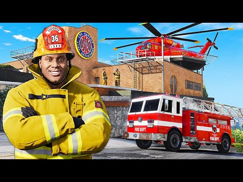 Видео: ДОМ ФРАНКЛИНА СТАЛ ПОЖАРНОЙ СТАНЦИЕЙ в GTA 5!