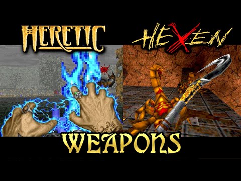 Видео: Оружие Heretic и Hexen (1994 - 1998)