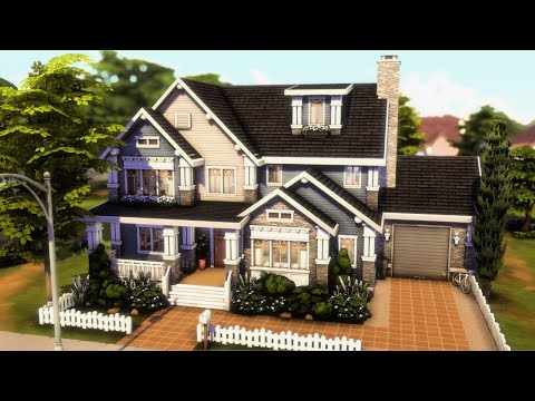 Видео: Большой загородный семейный дом 🏡 The Sims 4 Быстрая постройка | Без CC