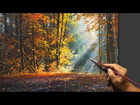 Видео: "Поздняя осень" Художник - Виктор Юшкевич. #119