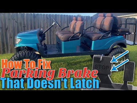 Видео: Ремонт стояночного тормоза Club Car Precedent | Стояночный тормоз не фиксируется | Тормоз для гол...