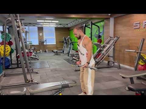 Видео: Сгибание рук / подъем на бицепс со штангой | База упражнений | Кольцов Алексей