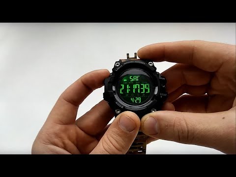 Видео: Большие часы Skmei 1384 в стиле Casio G-Shock и их подробный разбор