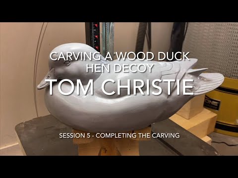 Видео: Вырезание деревянной чучела утки-курицы. Занятие 5. Завершение резьбы