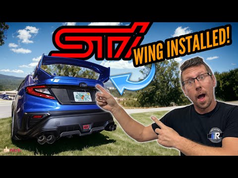 Видео: Установка спойлера Noble STI для Subaru WRX 2022+ | Включает крепеж для серий 1 и 2 |