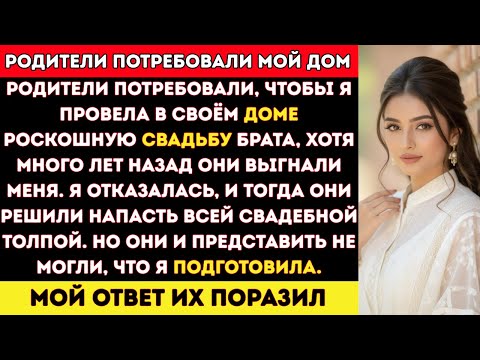 Видео: Родители Потребовали Провести Пышную Свадьбу Моего Брата в Моём Доме… После Того Как Выгнали Меня