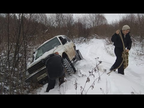 Видео: Почти перевернули Паджеро. Зимний оффроуд. Едем на Шуховскую башню.