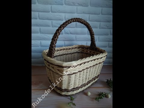 Видео: корзинка для тебя/2 часть/ЧУДО ручка и супер загибка/из газетных трубочек
