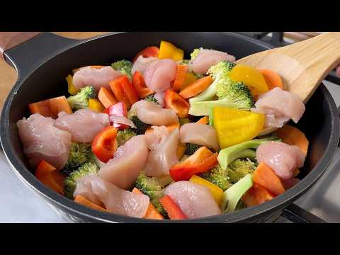 Видео: ❗️ Диетическое куриное филе с овощами на ужин. Легкий и быстрый ужин