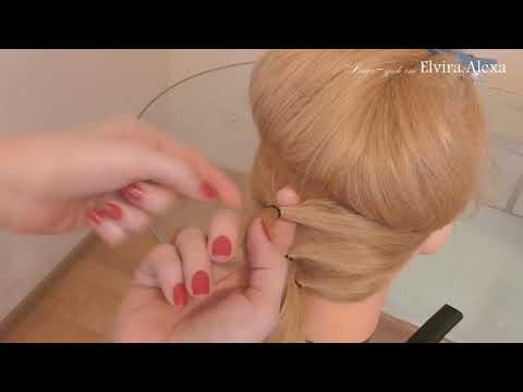 Видео: Причёска Высокий хвост. Красивая причёска. Видео-урок