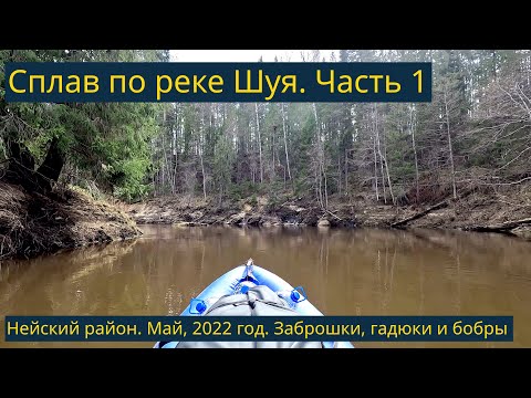 Видео: Сплав по реке Шуя, Костромская область. Май 2022 года. Часть 1/3