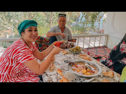 Видео: УЗБЕКИСТАН ! Как живут Узбеки в ГОРНОМ кишлаке ! Самое мясное блюдо. Сельская жизнь !
