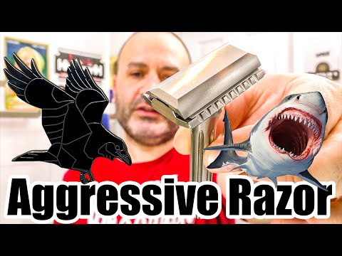 Видео: 💈 Агрессивная бритва BlackBird с лезвиями Shark в незабываемом бритье | советы и правила бритья от 🪒