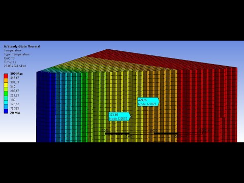 Видео: Урок 5. Расчет температуры через многослойную стенку в Ansys Thermal