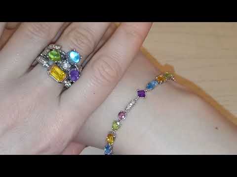 Видео: Ювелирные обновки. Самоцветы в белом золоте. Продолжение.