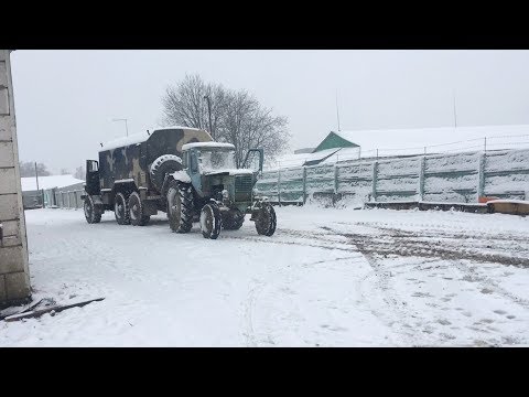 Видео: мтз 50,который стоял 10 лет,тянем в гараж,сборка двигла