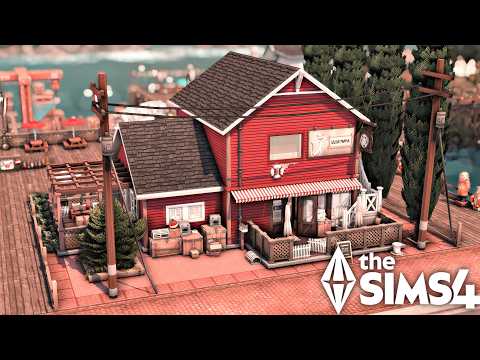 Видео: Кошачье кафе + квартира | The Sims 4 | Покадровая съёмка | Без CC