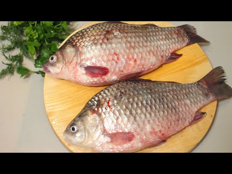 Видео: Жареный карась без костей.  Как вкусно и просто пожарить карася. Fish.