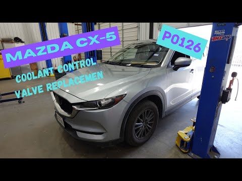 Видео: Замена клапана управления охлаждающей жидкостью Mazda CX-5 P0126