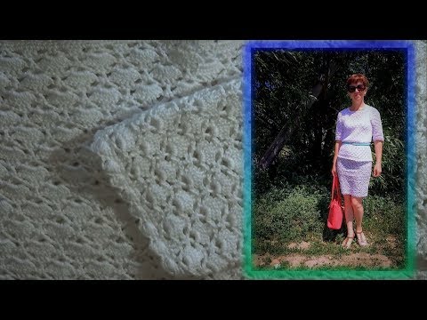 Видео: Белая ажурная блузка крючком.Часть 3.